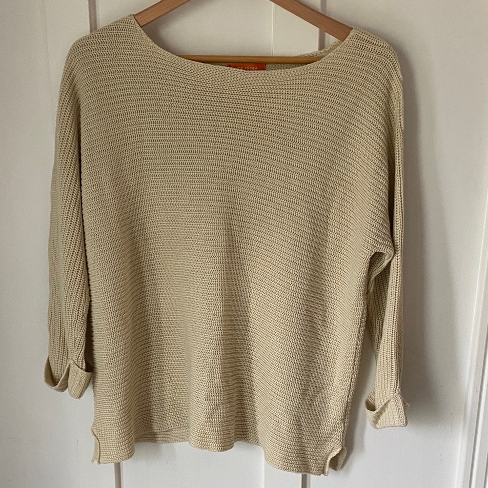 Joe Fresh Women's Tan Wide Neck Sweater